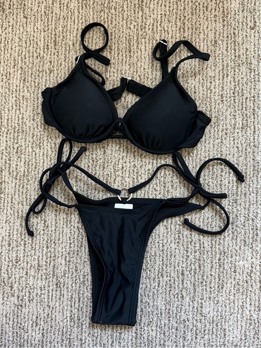Target Black Tie-Side Bikini Set